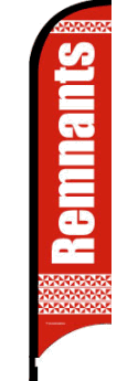 Feather Flag Banner: Remnants (Red/White)(Flag Only)