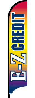 Feather Flag Banner: E-Z Credit (Flag Only)