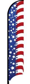 Feather Flag Banner: FLAG (Patriotic) Design (Flag Only)