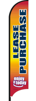 Feather Flag Banner: Lease Purchase (Flag Only)