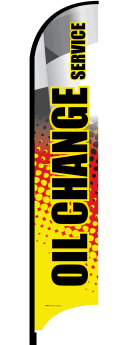 Feather Flag Banner: Oil Change Service