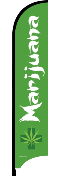 Feather Flag Banner: Marijuana