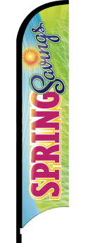 Feather Flag Banner: Spring Savings (Flag Only)