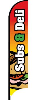 Feather Flag Banner: Subs & Deli