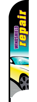 Feather Flag Banner: Windshield Repair