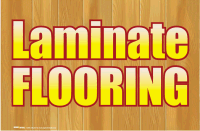 Vinyl Window Sign: Laminate Flooring