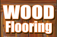 Vinyl Window Sign: Wood Flooring