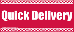 Plastic Window Sign: Quick Delivery