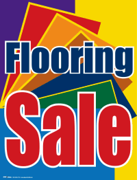 Vinyl Window Sign: Flooring Sale