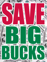 Plastic Window Sign: Save Big Bucks