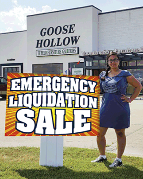 Giant XL Double-Sided Yard Sign: Emergency Liquidation Sale