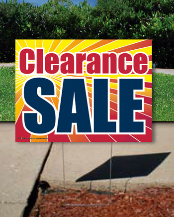 Coroplast Yard Sign: Clearance Sale