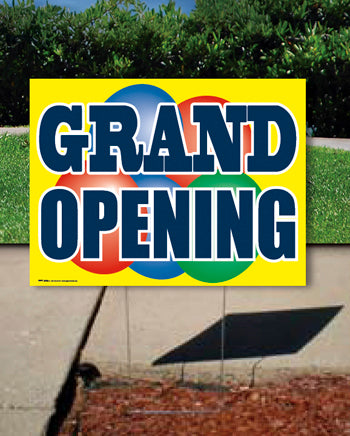 Coroplast Yard Sign: Grand Opening