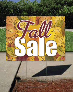 Coroplast Yard Sign: Fall Sale
