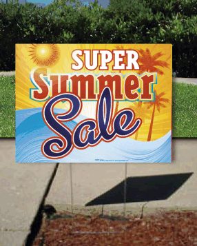 Coroplast Yard Sign: Super Summer Sale (No Stakes Included)