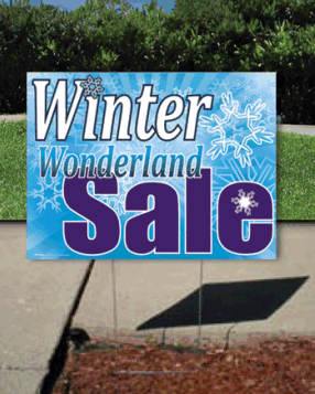 Coroplast Yard Sign: Winter Wonderland Sale