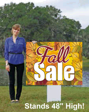 Giant XL Double-Sided Yard Sign: Fall Sale