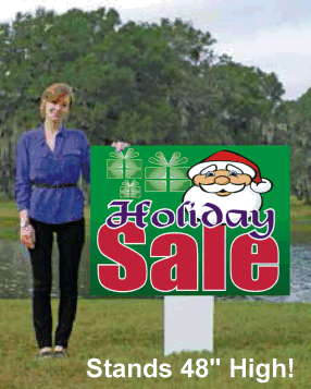 Giant XL Double-Sided Yard Sign: Holiday Sale