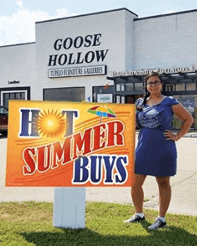 Giant XL Double-Sided Yard Sign: Hot Summer Buys