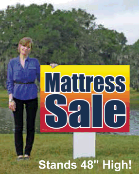 Giant XL Double-Sided Yard Sign: Mattress Sale