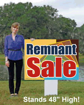 Giant XL Double-Sided Yard Sign: Remnant Sale
