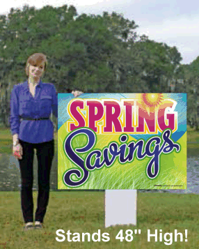 Giant XL Double-Sided Yard Sign: Spring Savings