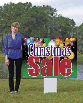 Giant XL Double-Sided Yard Sign: Christmas Sale
