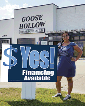 Giant XL Double-Sided Yard Sign: Yes!Financing Available