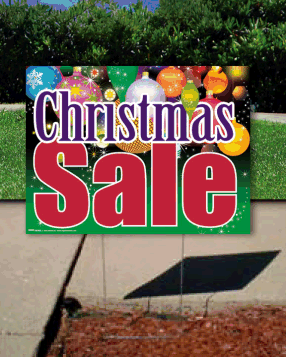 Coroplast Yard Sign: Christmas Sale